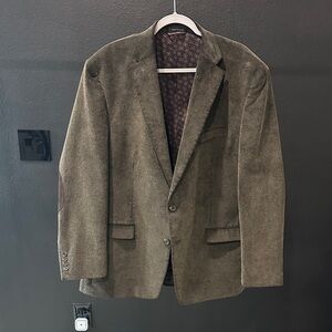 Chaps Brown/Olive Blazer with Elbow Patches Size XL Corduroy